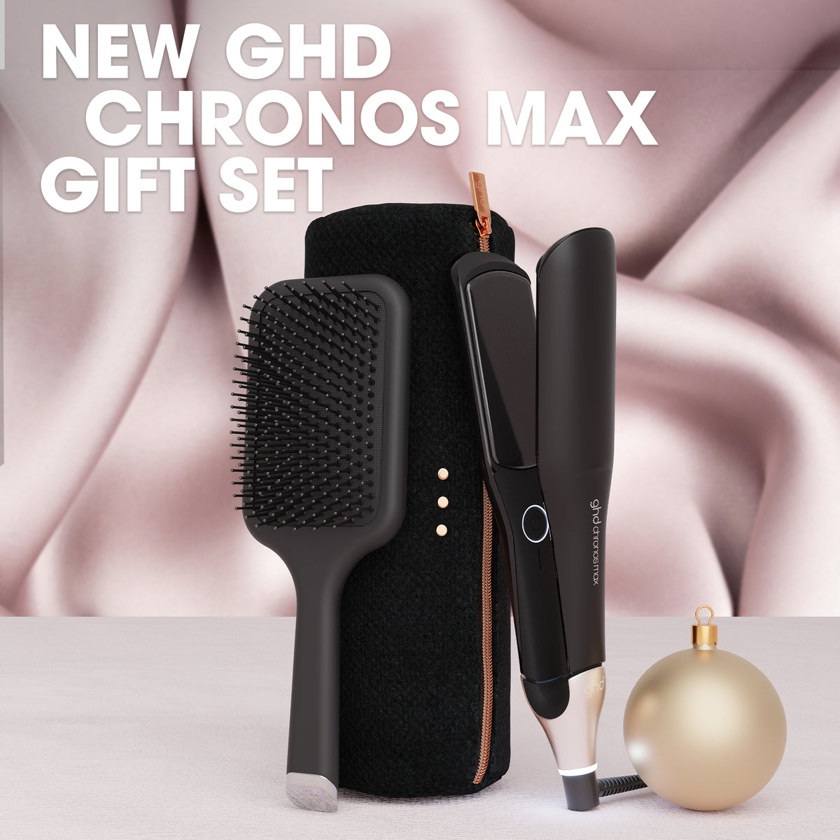 NEW GHD CHRONOS MAX BEST WIDE PLATE HAIR STRAIGHTENER FESTIVE GIFT SET (TOTAL VALUE £356.50)