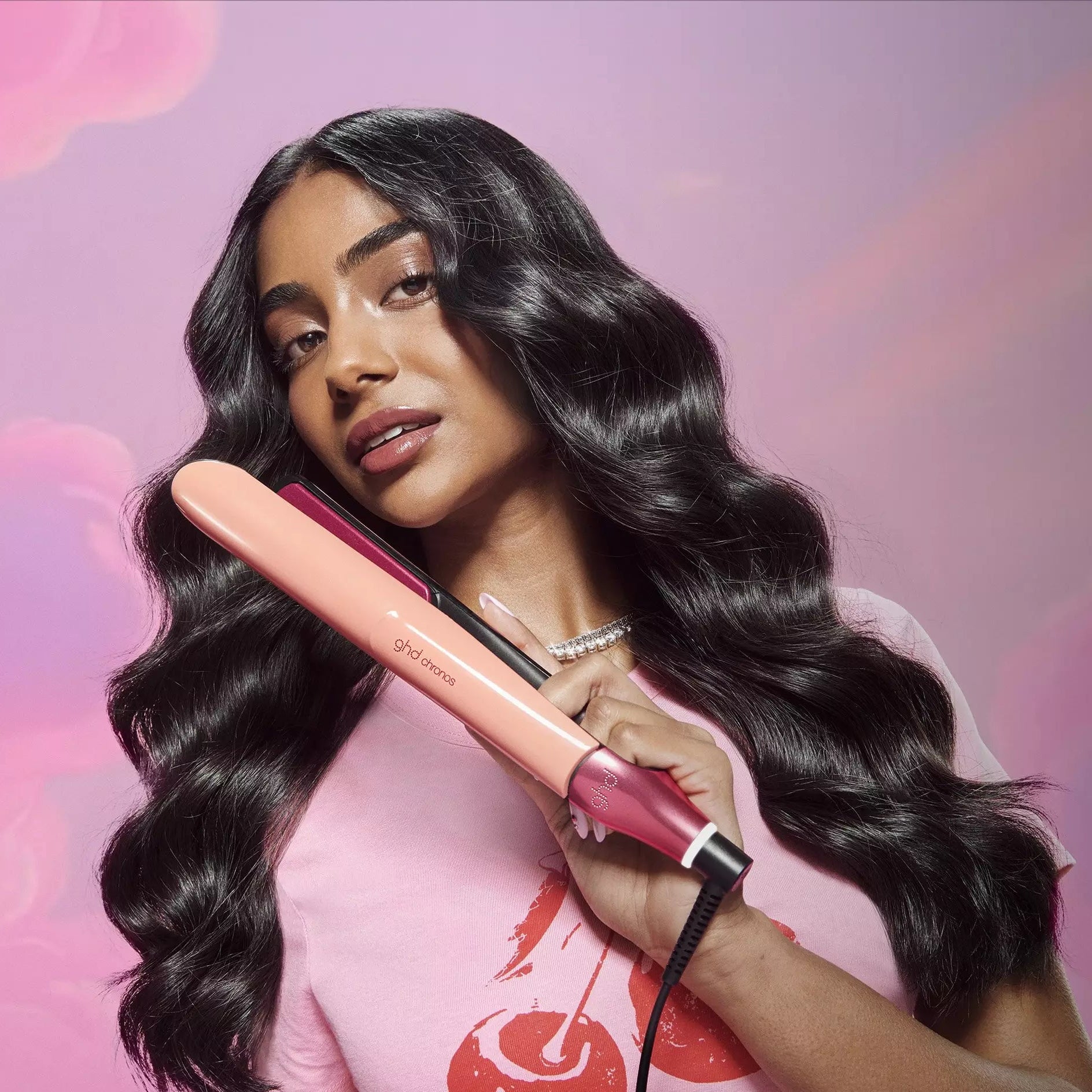 GHD Chronos Hair Straightener Sun-Kissed Peach (26MM Plate)